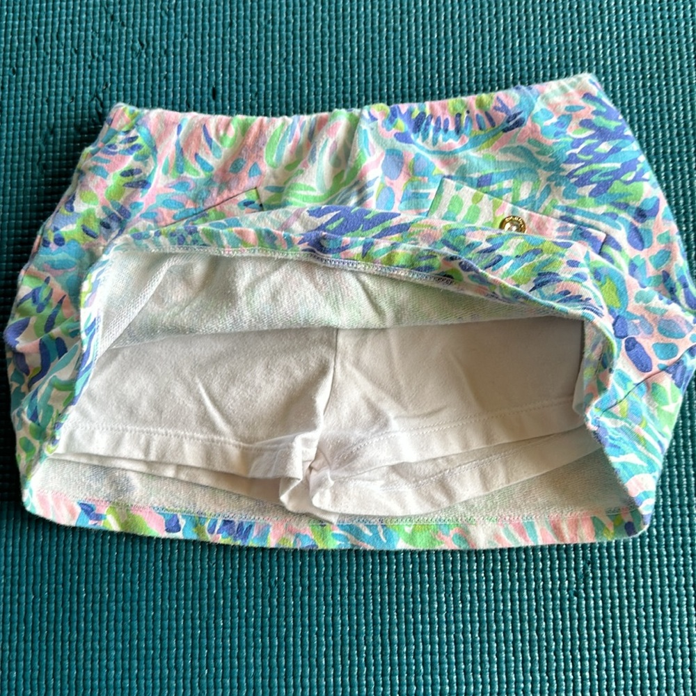 Lilly Pulitzer Mini Madison Skort Shell of a Party Blue Green Pink Small 4 5 - Picture 4 of 7